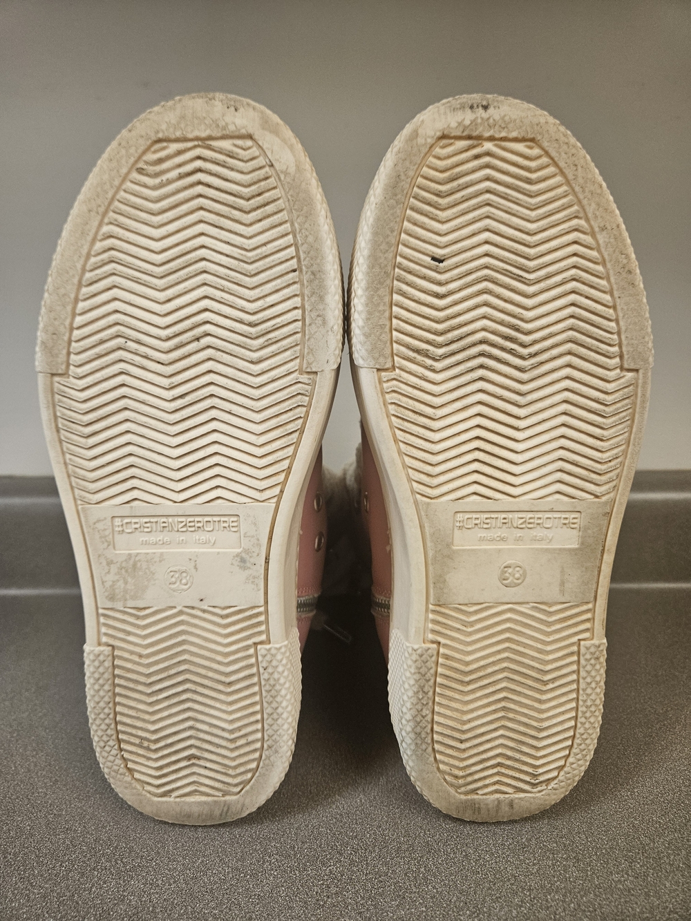 High-Top Platform Sneakers - Pink/White - Picture 13 of 14